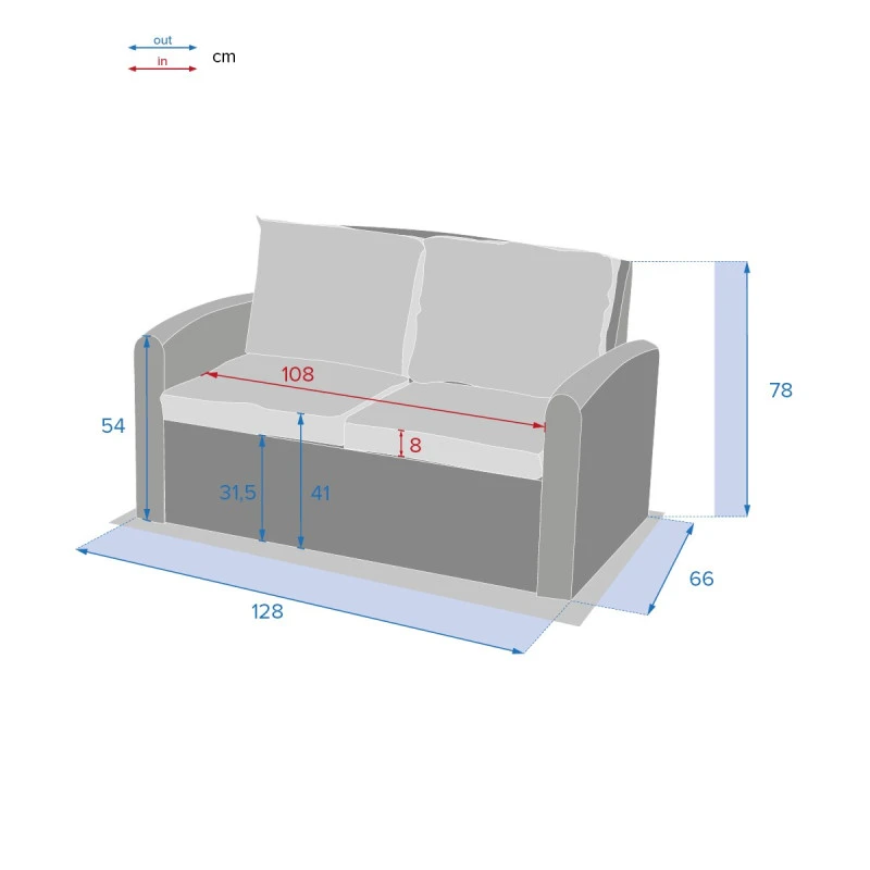 Canapé 2 Places Polynésia Naturae Hespéride – Image 3