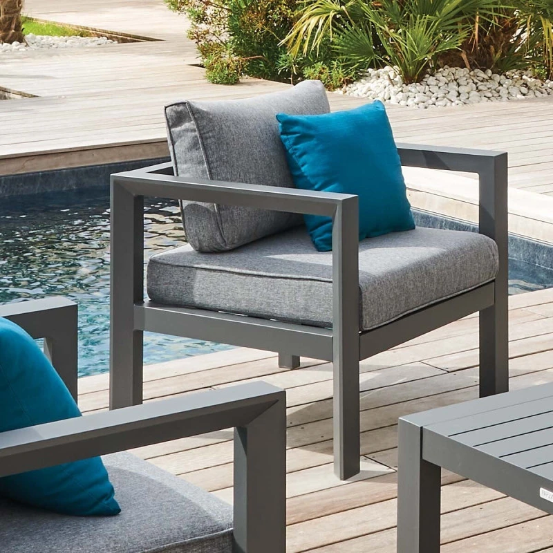 Fauteuil De Jardin Evasion Graphite Hespéride – Image 2