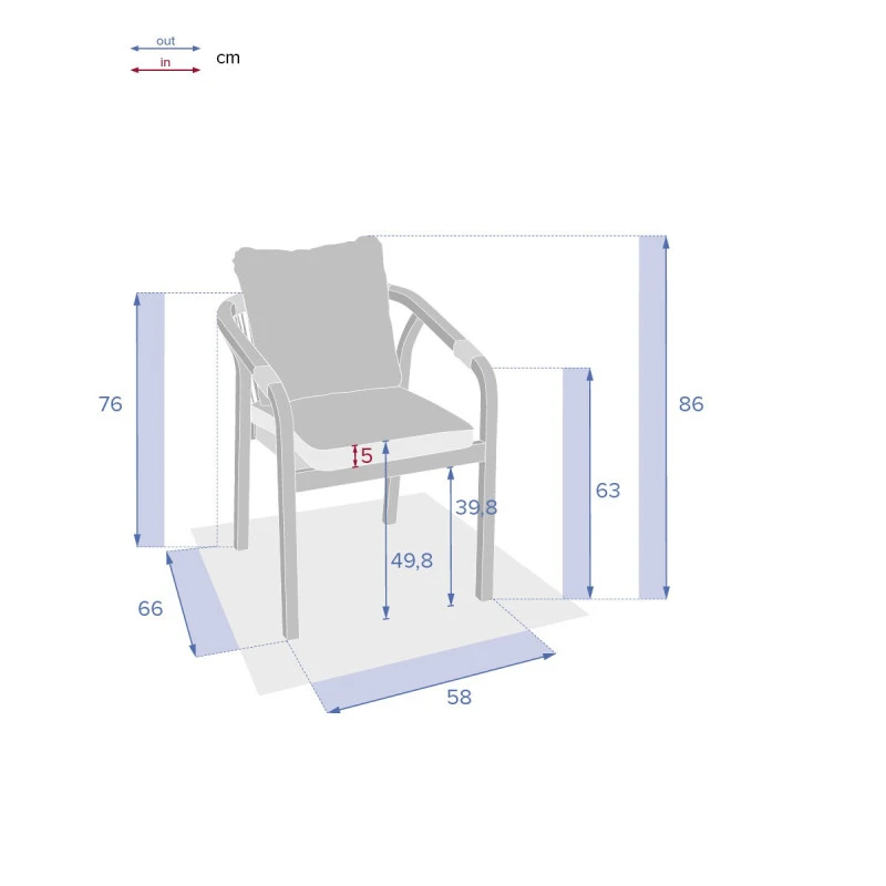 Fauteuil De Jardin Papouasie Acacia Hespéride – Image 5