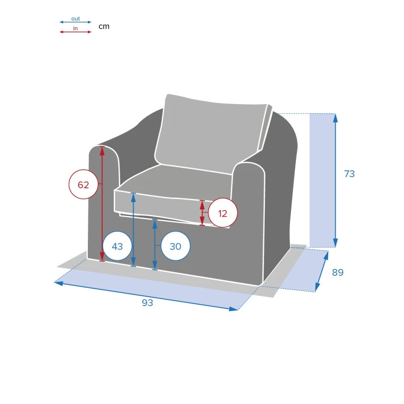 Fauteuil Détente Moorea Hespéride Terre Ombre – Image 5