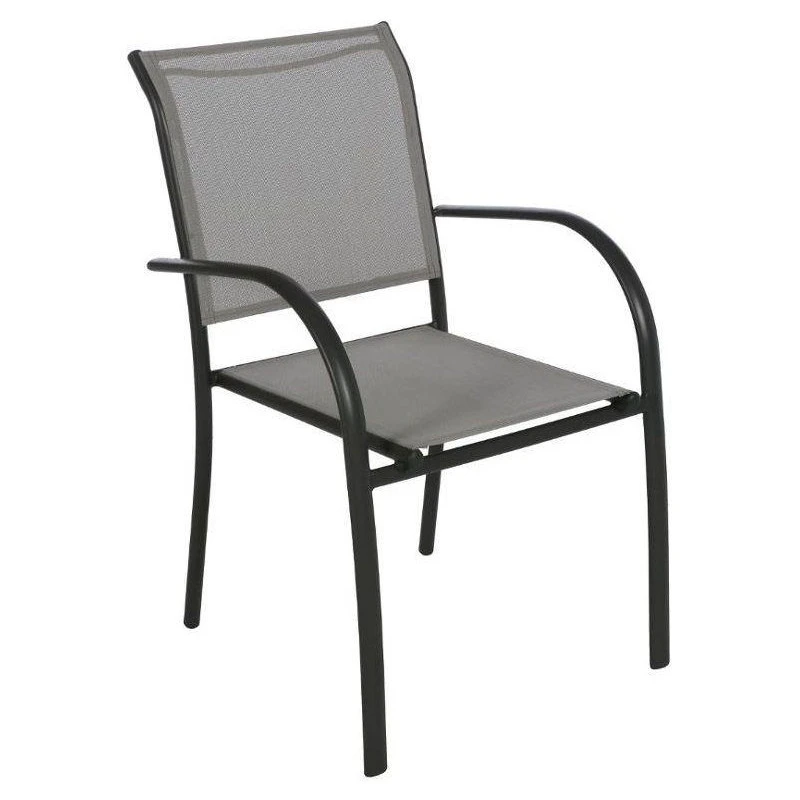 Fauteuil Empilable Piazza Hespéride Galet/graphite