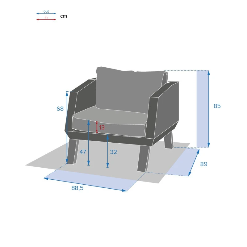 Fauteuil Extérieur Axiome Hespéride – Image 4
