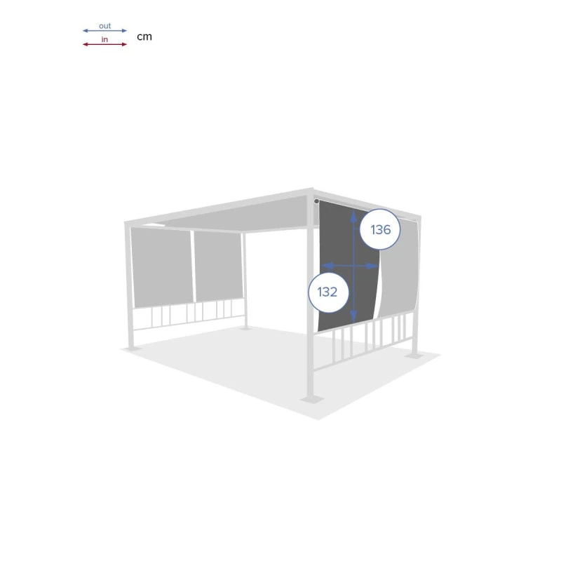 Kit De 4 Stores Pour Tonnelle Moai Hespéride – Image 2