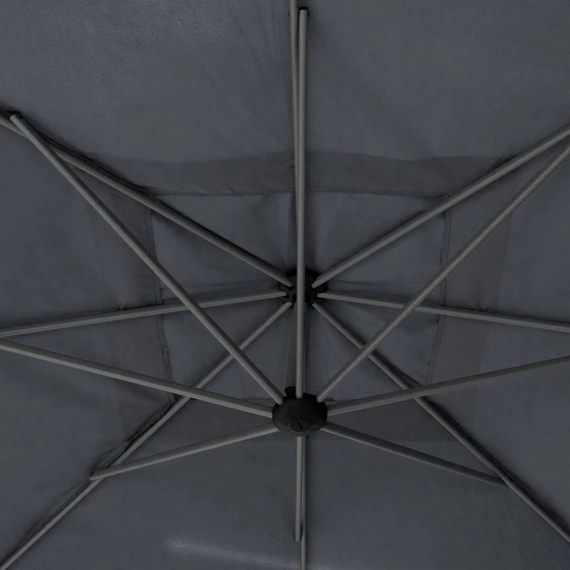 Parasol Décentré Carré Manoa Ardoise Hespéride – Image 3