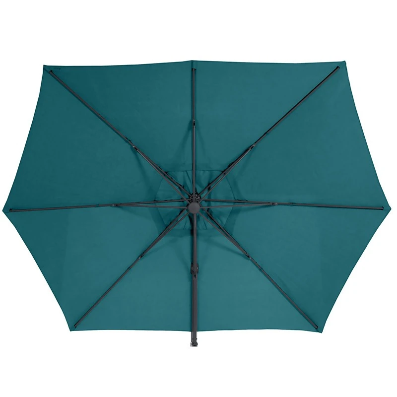 Parasol Décentré Eléa Inclinable Hexagonal Bleu Canard Hespéride – Image 2