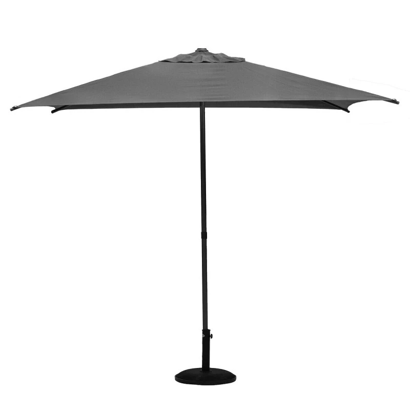 Parasol Droit Carré 2,5x2,5m Soya Ardoise Hespéride – Image 2