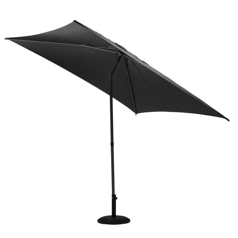 Parasol Droit Carré 2,5x2,5m Soya Ardoise Hespéride – Image 3