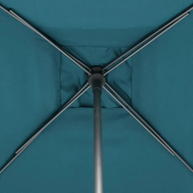 Parasol Droit Carré 2,5x2,5m Soya Bleu Canard Hespéride – Image 5