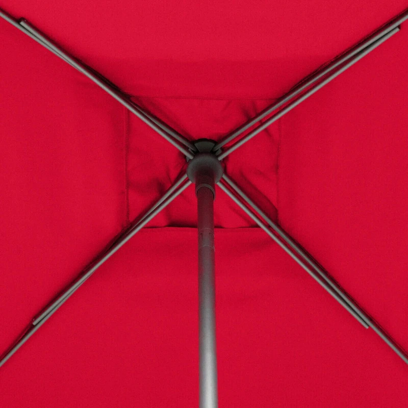 Parasol Droit Carré 2,5x2,5m Soya Grenade Hespéride – Image 6