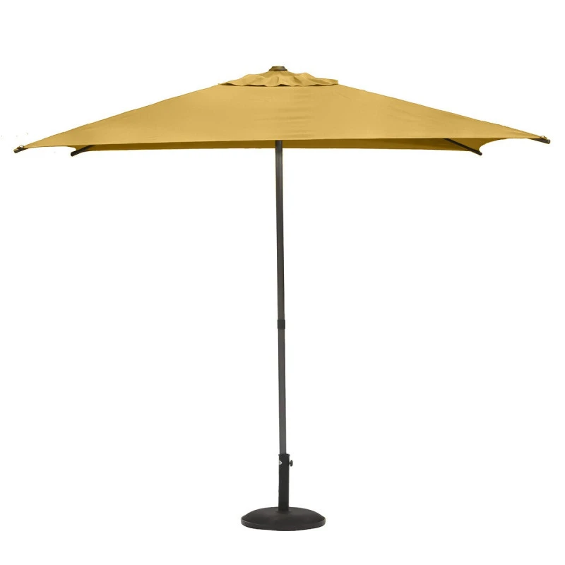Parasol Droit Carré 2,5x2,5m Soya Jaune Moutarde Hespéride – Image 2