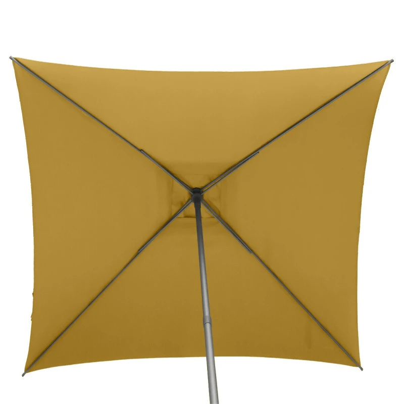 Parasol Droit Carré 2,5x2,5m Soya Jaune Moutarde Hespéride – Image 4