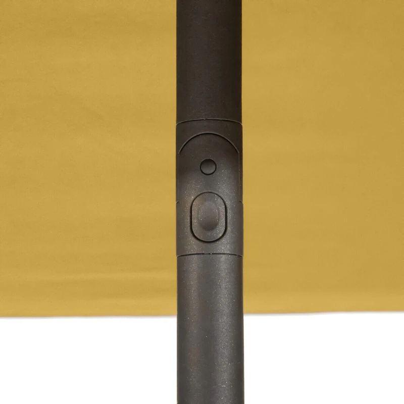 Parasol Droit Carré 2,5x2,5m Soya Jaune Moutarde Hespéride – Image 5
