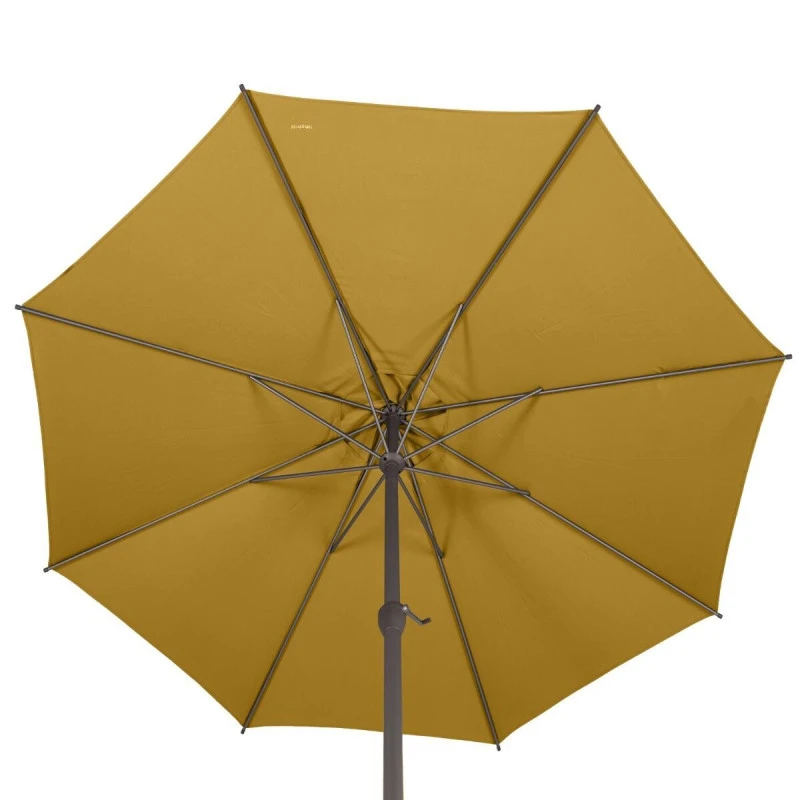 Parasol Mat Central Rond 3m Loompa Moutarde Hespéride – Image 4