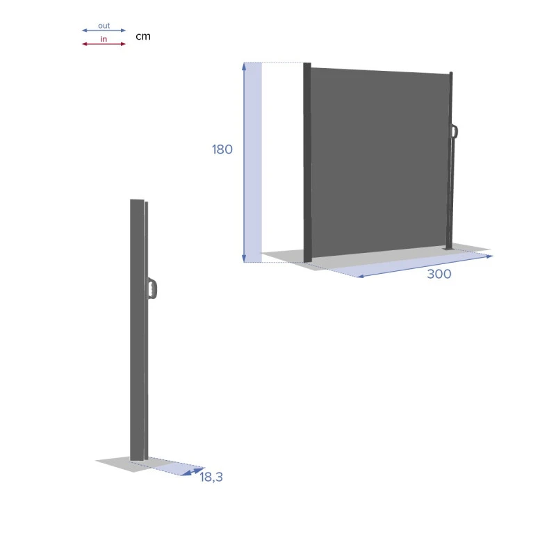 Paravent écran Antao Graphite Hespéride – Image 7