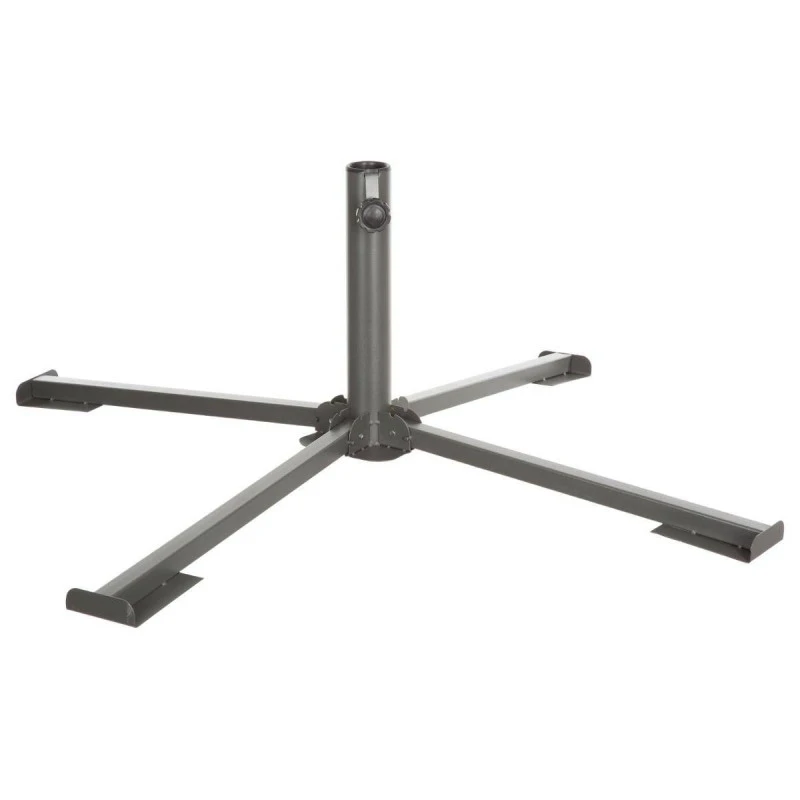 Pied De Parasol Pliant Grand Modèle Anthracite Hespéride