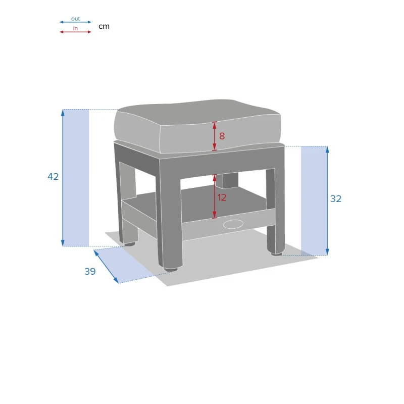 Pouf Polynésia Extérieur Havane Hespéride – Image 4