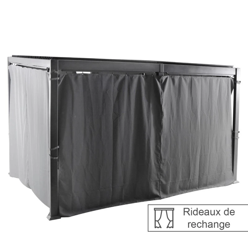 Rideaux Opaques Pour Tonnelle 4x3 M Avila Hespéride
