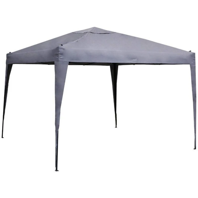 Tonnelle Pliante Carrée Hespéride 3x3m Easy Up Gris Ardoise – Image 2